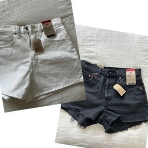 Levi’s High Waist Vintage Shorts Size 27 SET of 2